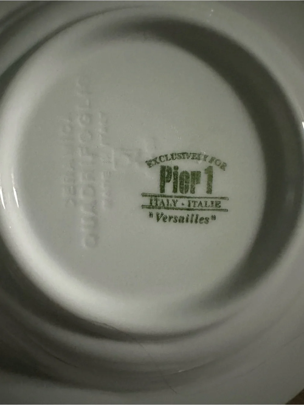 Versailles For Pier 1 Ceramica Quadrifoglio Italy Soup /pasta Bowls~Set Of 2